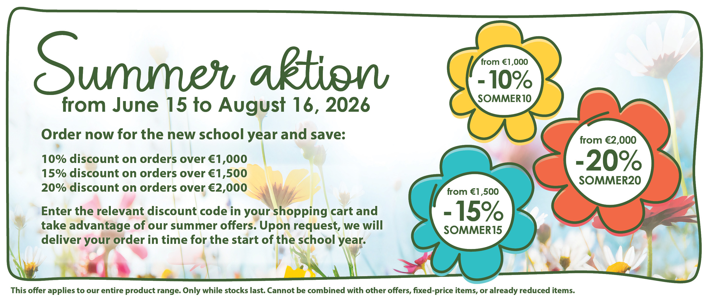Summer Discount 2026